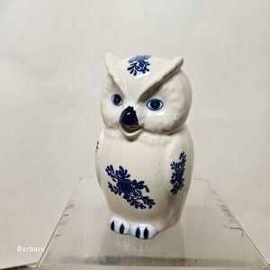 Vintage JSNY Phillipines Delftware Mini Owl Creamer